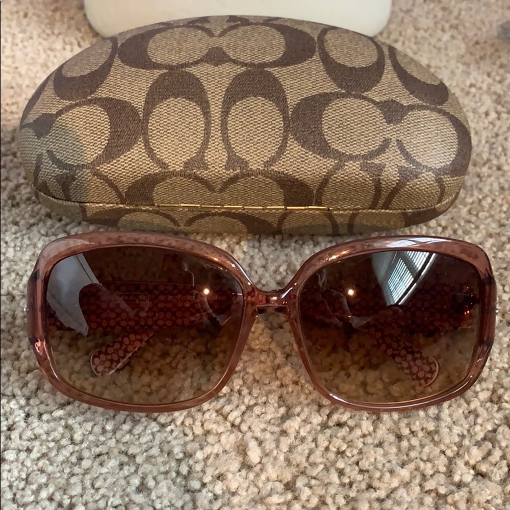 Pink sunglasses by Coach